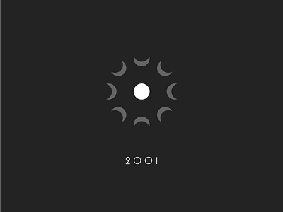 2001 2001 black black white eclipse icon logo logotype moon night space star sun