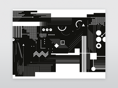 Trainway Covering 3 2001 abstract abstract art abstraction animation bauhaus black constructivism dribbble illustration lissitzky minimal minimalism minimalist moon motion night space universe white
