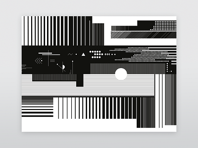 Trainway Covering 2 abstract art abstraction art bauhaus black constructivism design dribbble geometric geometry illustration lissitzky minimal minimalism minimalistic motion night space white whitespace