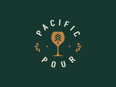 Pacific Pour bartender bartending branding british columbia cocktail design illustration logo tree vancouver westcoast