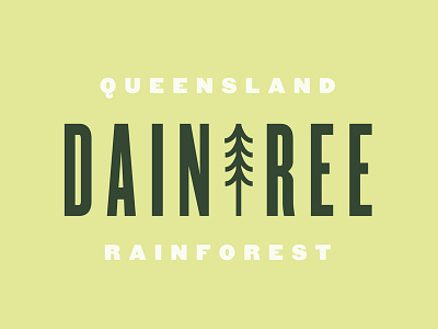 Daintree design forest illustration logo