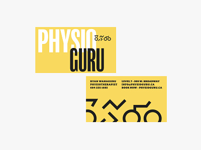 PhysioGURU branding design illustration logo physio