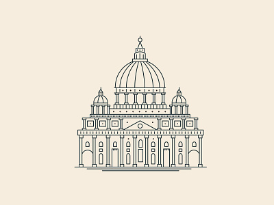 Rome illustration lines rome vector
