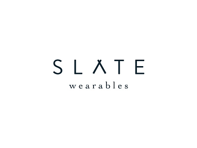 Slate branding clothing design ecofriendly logo slate wearables