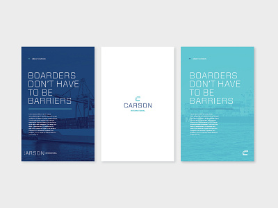 Carson boarder branding design identity logo poster print shipping