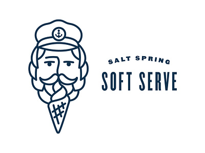 Salt Spring Soft Serve branding design ice cream illustration logo saltspringisland soft serve