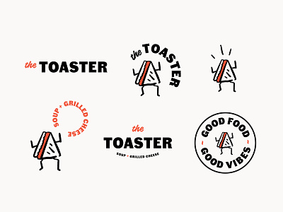 The Toaster grilledcheese illustration logo logo design sandwich sandwichillustration sandwichshop soup vancouver