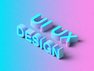 Typography 3D Design design graphic design illustration typography ui vector