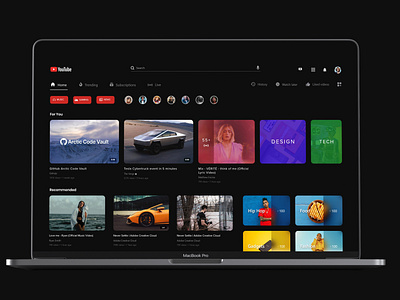 Youtube Homepage Redesign