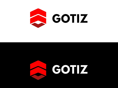 Gotiz Logo concept black branding clean concept creative design gotiz identity logo logodesign minimal red white