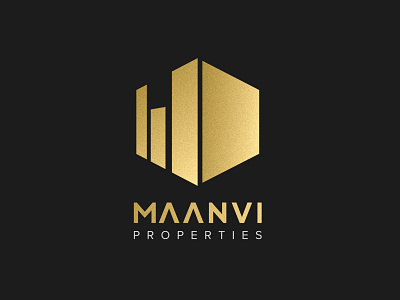 Maanvi Properties Branding Concept branding clean concept creative dark design logo minimal