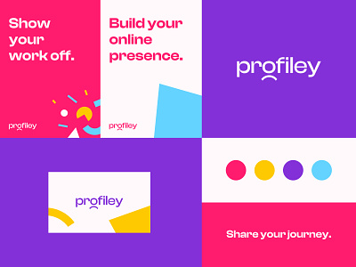 Profiley Brand Identity brand identity branding clean design logo logo design minimal profiley social media visual identity