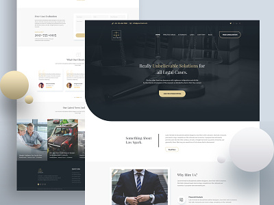 Law Firm - Homepage Exploration agency attorneys clean ui creative design homepage landing page law law firm lawfirm lawyer minimal mockup ui ux