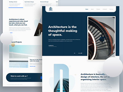 Landing Page l Exploration agency architecture architecture firm clean ui creative dailyui design digital agency homepage landing page landingpage minimal real estate ui ux