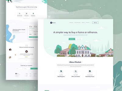 Home loan service landing page