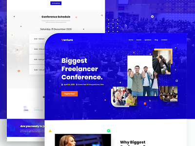 Conference landing page