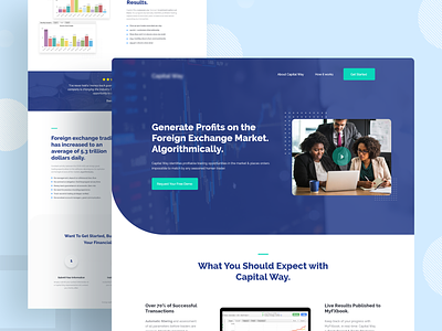 Financial Technology Landing page