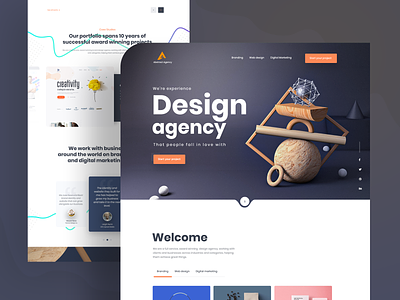 Design Agency  I  Landing Page Exploration