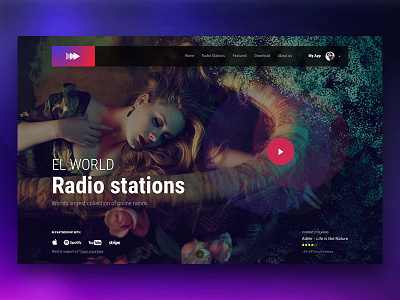 Music Landing page