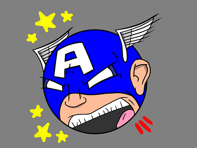 Corptain Oomerica avengers captain america comic comics drawing illustration marvel