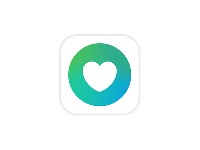 Psychic App Icon app icon blue doctor gradient green health heart