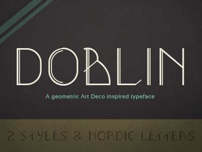 Doblin Font artdeco font fontdesign geometric letters typedesign typeface