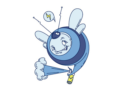 Blue Bumble Media Icon