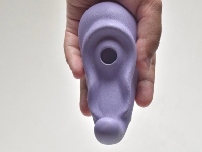 Ilo 3d art clitoris design feminism hand product purple sex toy