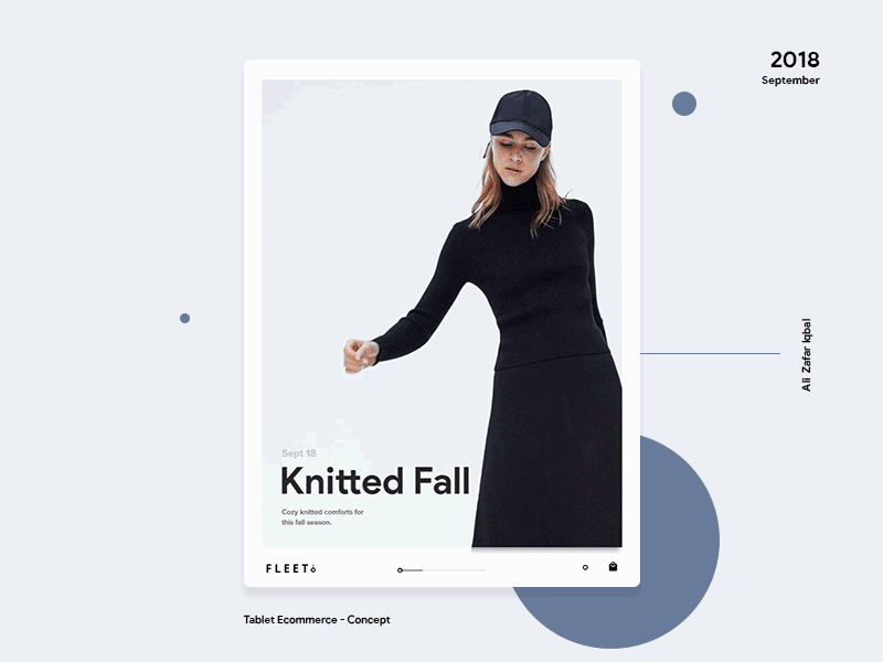 Tablet E-commerce- Concept adobe xd animation e commerce fashion material design minimal motion design typography ui ux web design