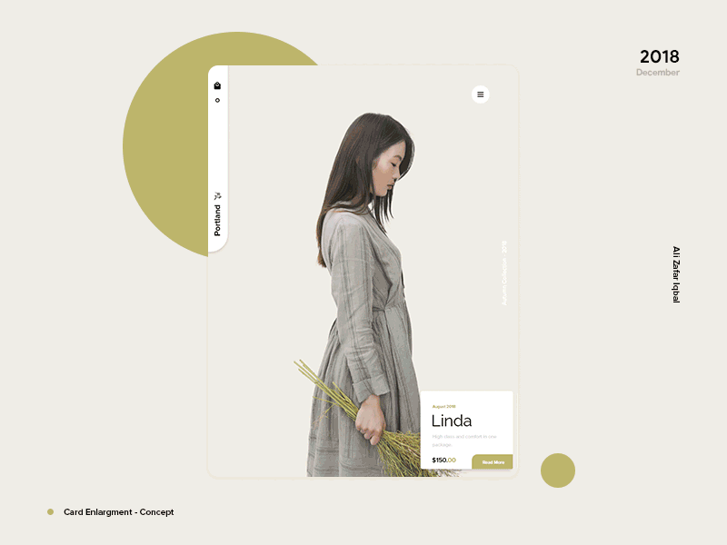 Card Enlargement - Concept adobe xd animation branding e commerce fashion material design material design 2 minimal motion design ui ux