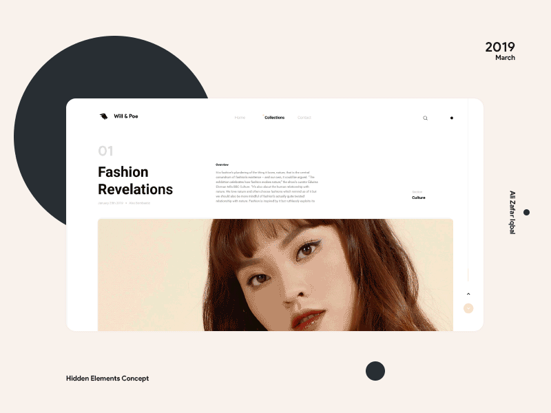 Hidden Elements - Concept adobe xd animation blog branding e commerce illustration material design minimal ui ux