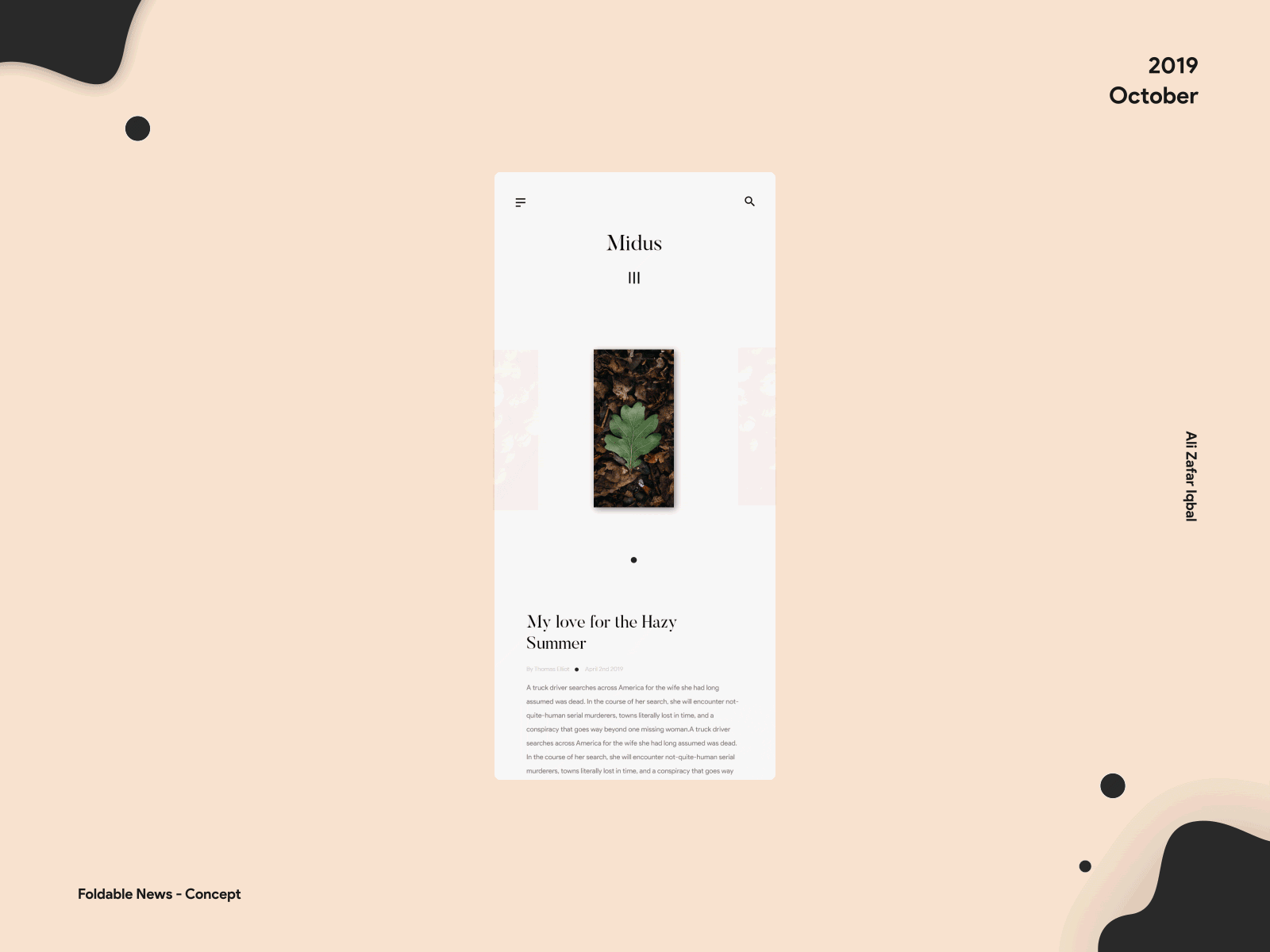 Foldable News - App Concept