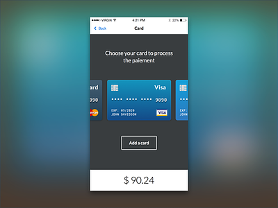 Daily UI #002 - Credit Card Check Out check out credit card paiement