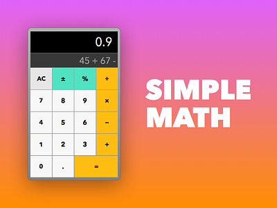 Daily UI #004 - Calculator calculator