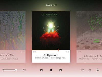 Daily Ui #009 - Music Player