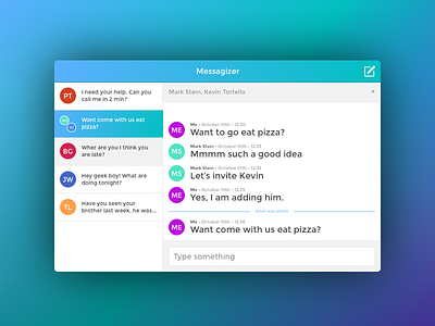 Daily Ui #013 - Direct Messaging chat message