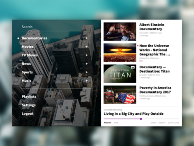 Daily Ui #025 - Tv App
