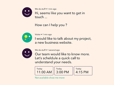Daily Ui #028 - Contact Us bot chat contact form visitor