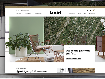 Koziel Homepage ecommerce homepage ui webdesign