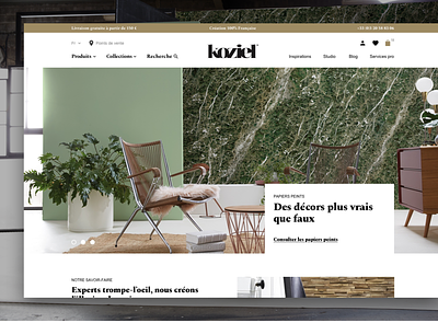 Koziel Homepage ecommerce homepage ui webdesign