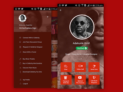 Fanshopa android app design mobile socialapp ui ux wireframe