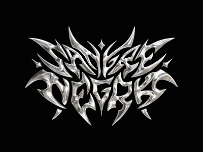 SANGRE NEGRA 3d chrome chrometype graphic design logo typography