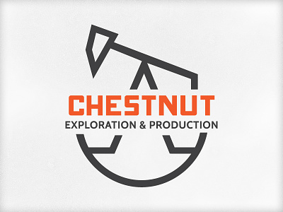 Chestnut Rebound angular chestnut derrick gray investment lines logo oil orange pump