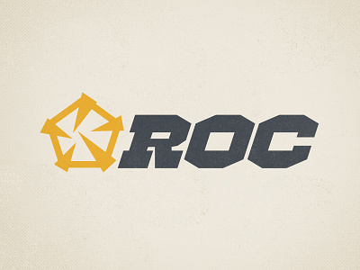 ROC logo concept diamond drill icon logo oil oil drilling
