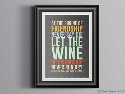Les Miserables Friendship Quote cheers drinking friendship les miserables