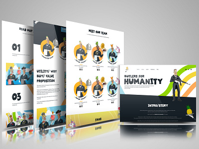 Butlers Humanity Landing page best web design creative web pages design frontend graphic design illustration landing page design landing pages ui