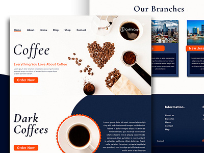 Coffee Website design