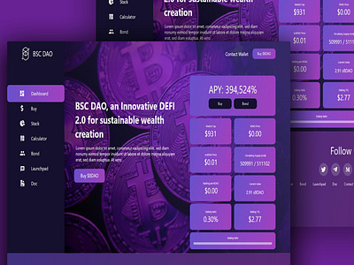 BSC DAO Dashboard