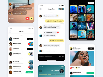 Social Media for Photographers activity app chat design flat gallery ios message messages messaging messenger minimal mobile photographer photography social social media social network stories