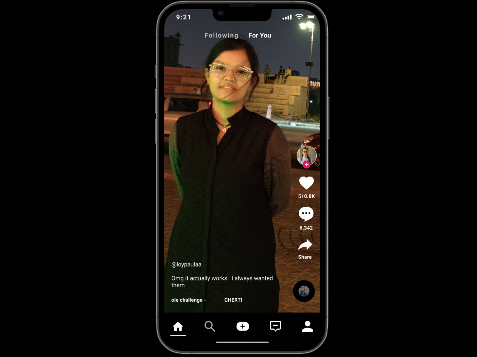 A Tik Tok Screen 😊 ( Figma ) by Mamta Swami on Dribbble